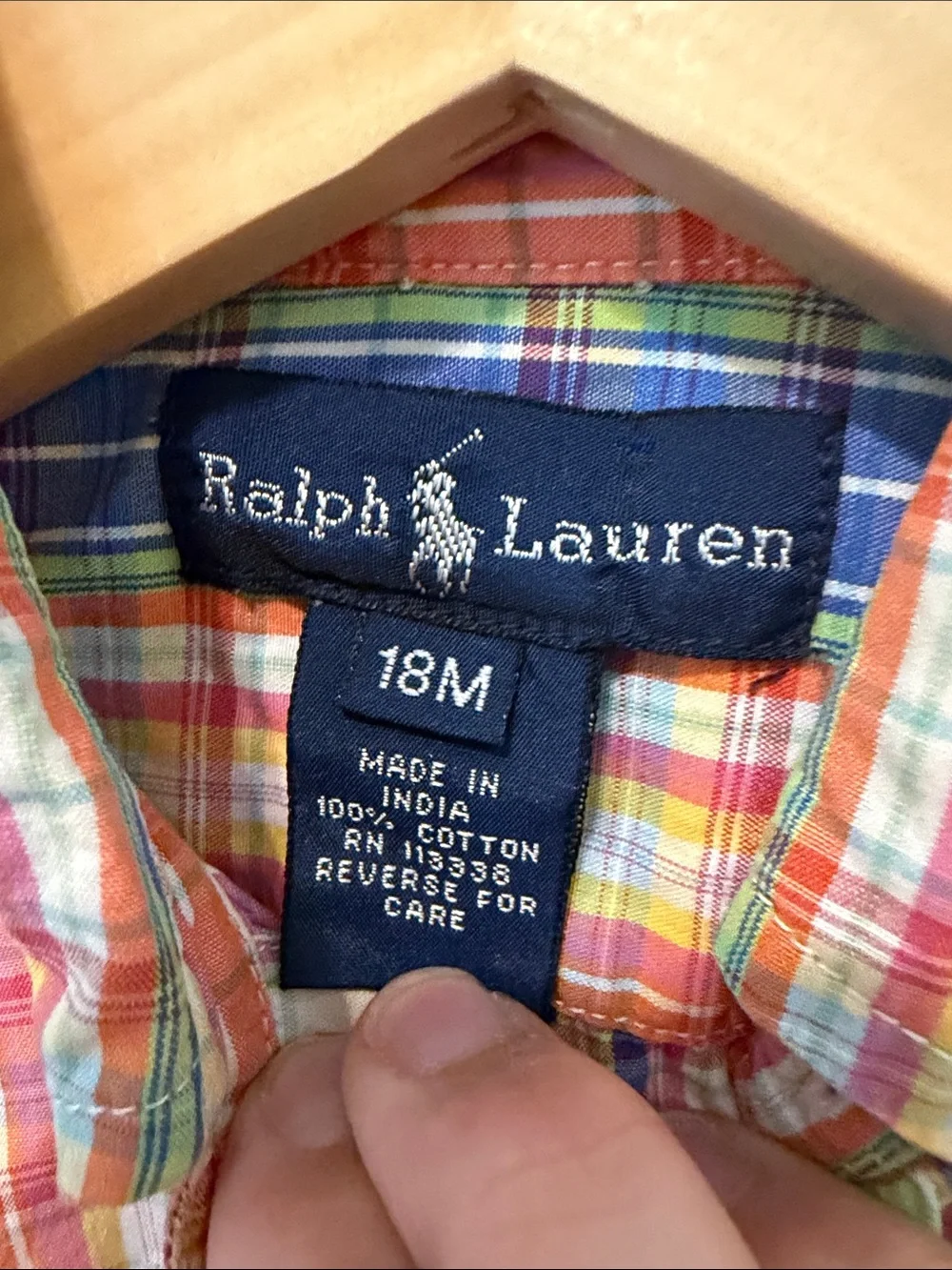 Ralph Lauren Multicolor Plaid Button-Down Shirt - Green, Orange, Blue, Pink
